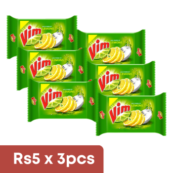 Vim Dishwash bar 90g Pack of 6