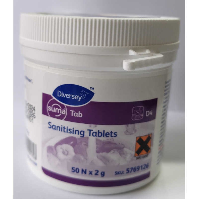 Suma Sanitising Tablets D4  50x2g