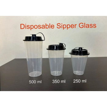 Disposable Sipper Glass with Lid